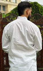 Load image into Gallery viewer, Men&#39;s Lucknowi Handcrafted Cotton Chikankari Kurta  HONC0323881
