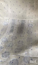 Load image into Gallery viewer, Women's Lakhnavi Handcrafted Pure Organza Chikankari Unstitched Kurta And Dupatta Set- HONC0375214