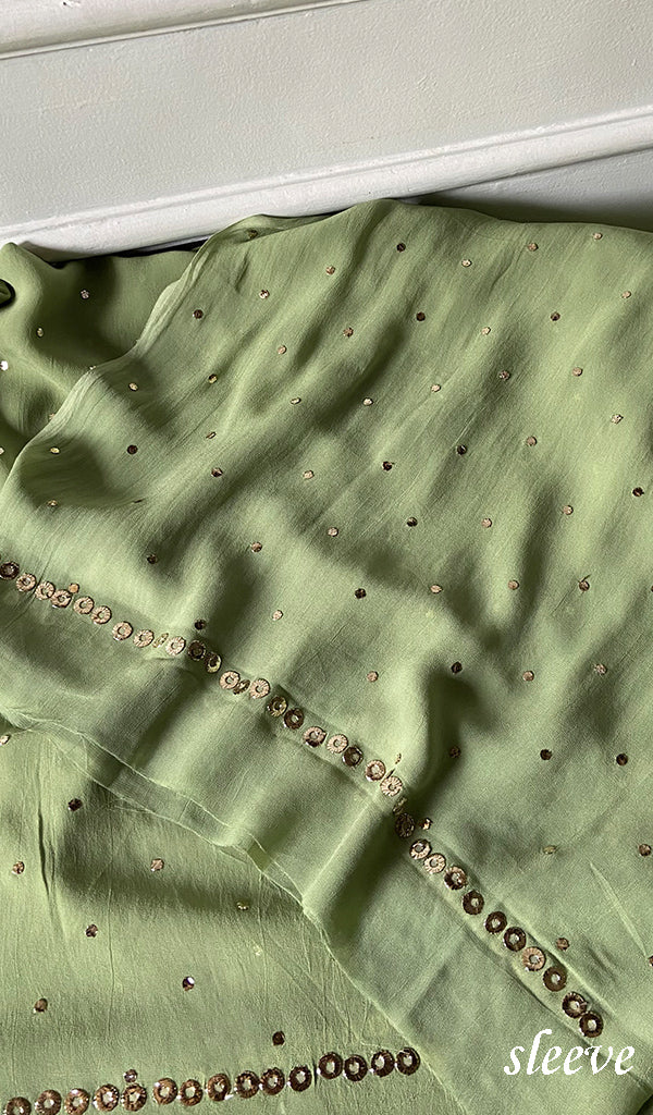 Viscose Georgette Unstitched Chikankari Suit