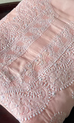 将图像加载到图库查看器中， Women&#39;s Lakhnavi Handcrafted Cotton Chikankari Unstitched Kurti Fabric - HONC0318476
