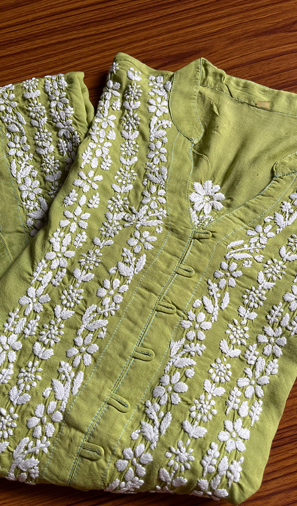 Women's Lucknowi Handcrafted Cotton Chikankari Kurti - HONC0301011