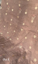 Load image into Gallery viewer, Women's Lakhnavi Handcrafted Mul Chanderi Unstitched Chikankari Full Suit Material - HONC0316857