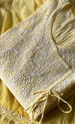 Load image into Gallery viewer, Women&#39;s Lakhnavi Handcrafted Mul Chanderi Semi - Stitched Kurta And Dupatta Set - HONC0289398
