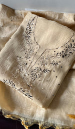 Load image into Gallery viewer, Women&#39;s Lakhnavi Handcrafted Mul Chanderi Kurta And Dupatta Set - HONC0289400
