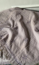 Load image into Gallery viewer, Women's Lakhnavi Handcrafted Mul Chanderi Unstitched Chikankari Full Suit Material - HONC0328112