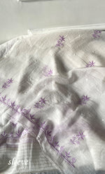 Load image into Gallery viewer, Women's Lakhnavi Handcrafted Unstitched Mul Chanderi Kurta And Dupatta Set - HONC0327491