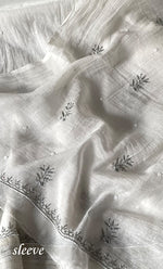 Load image into Gallery viewer, Women's Lakhnavi Handcrafted Unstitched Mul Chanderi Kurta And Dupatta Set - HONC0327483