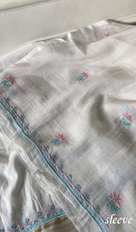 Load image into Gallery viewer, Women's Lakhnavi Handcrafted Mul Chanderi Unstitched Kurta And Dupatta Set - HONC0355683