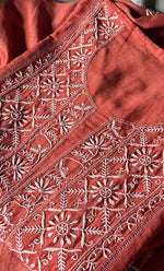 Load image into Gallery viewer, Women&#39;s Lakhnavi Handcrafted Chanderi Silk Semi - Stitched Kurta And Dupatta Set - HONC0308700
