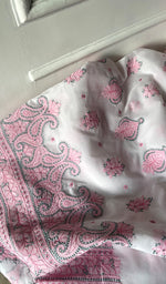 Load image into Gallery viewer, Women's Lakhnavi Handcrafted Cotton Unstitched Chikankari Full Suit Material - HONC0322461
