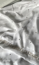 Load image into Gallery viewer, Women&#39;s Lucknowi Handcrafted Viscose Georgette Semi - Stitched Chikankari Kurta and Dupatta Set- HONC0328908
