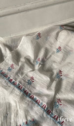 Load image into Gallery viewer, Women's Lakhnavi Handcrafted Mul Chanderi Unstitched Kurta And Dupatta Set - HONC0366821