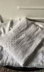 Load image into Gallery viewer, Women's Lucknowi Handcrafted Viscose Georgette Semi - Stitched Chikankari Anarkali and Dupatta Set- HONC0339070