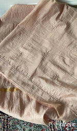 Women's Lakhnavi Handcrafted Chanderi Silk Unstitched Chikankari Full Suit - HONC0367195