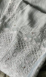 将图像加载到图库查看器中， Women&#39;s Lakhnavi Handcrafted Mul Chanderi Semi - Stitched Kurta And Dupatta Set - HONC0284748
