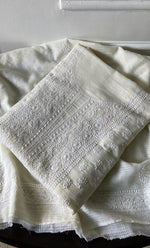 Load image into Gallery viewer, Women&#39;s Lucknowi Handcrafted Kota Cotton Chikankari Unstitched Kurta And Dupatta Set - HONC0306630

