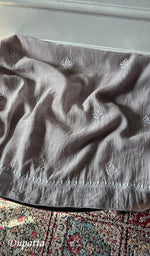 将图像加载到图库查看器中， Women's Lakhnavi Handcrafted Mul Chanderi Unstitched Kurta And Dupatta Set - HONC0374450