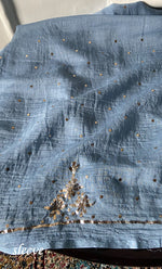 Load image into Gallery viewer, Mul Chanderi Kurta And Dupatta SetWomen's Lakhnavi Handcrafted Mul Chanderi Kurta And Dupatta Set- HONC0338722