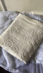 Load image into Gallery viewer, Women&#39;s Lakhnavi Handcrafted Modal Cotton Chikankari Suit Material - HONC0275948
