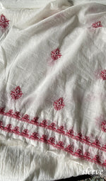 将图像加载到图库查看器中， Women's Lakhnavi Handcrafted Mul Chanderi Unstitched Kurta And Dupatta Set - HONC0369369