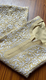 将图像加载到图库查看器中， Women&#39;s Lucknowi Handcrafted Cotton Chikankari Kurti - HONC0301009
