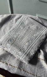Load image into Gallery viewer, Women&#39;s Lakhnavi Handcrafted Munga Silk Chikankari Kurta And Dupatta Set- HONC0280262
