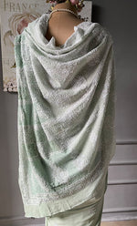 Load image into Gallery viewer, Women&#39;s Lakhnavi Handcrafted Pure Silk Georgette Chikankari - HONC0287581
