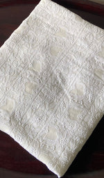 将图像加载到图库查看器中， Women's Lakhnavi Handcrafted Viscose Georgette Chikankari Kurti Fabric - HONC0343107