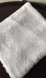 将图像加载到图库查看器中， Women's Lakhnavi Handcrafted Viscose Georgette Chikankari Kurti Fabric - HONC0343103