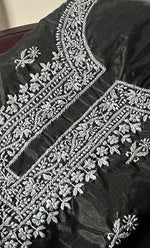 Load image into Gallery viewer, Charvi Women's Lakhnavi Handcrafted Organza Chikankari Unstitched Kurti Fabric - HONC0336177