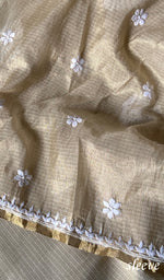 将图像加载到图库查看器中， Ainish Women&#39;s Lucknowi Handcrafted Kota Chanderi Chikankari Kurta And Dupatta Set - HONC0247341
