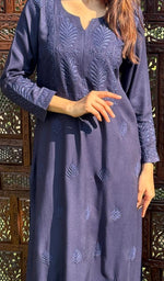 将图像加载到图库查看器中， Women&#39;s Lucknowi Handcrafted Cotton Chikankari Kurti - HONC0232225
