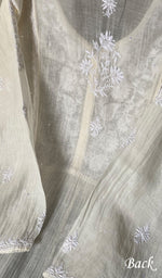 将图像加载到图库查看器中， Women&#39;s Lakhnavi Handcrafted Mul Chanderi Semi - Stitched Kurta And Dupatta Set - HONC0233893
