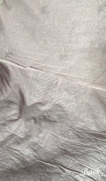 将图像加载到图库查看器中， Pure Mul Chanderi Chikankari 3 Pc Unstitched Suit Set