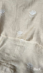 Load image into Gallery viewer, Women&#39;s Lakhnavi Handcrafted Tussar Silk Chikankari Kurta And Dupatta Set- HONC0243629
