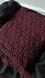 Load image into Gallery viewer, Women&#39;s Lucknowi Handcrafted Faux-Georgette Chikankari Suit Material - HONC0277968
