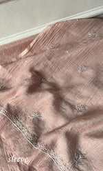 Load image into Gallery viewer, Women's Lakhnavi Handcrafted Mul Chanderi Unstitched Kurta And Dupatta Set- HONC0319474