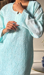 将图像加载到图库查看器中， Aparna Women's Lakhnavi Handcrafted Cotton Chikankari Kurti - HONC0343822