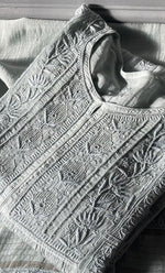 将图像加载到图库查看器中， Women&#39;s Lakhnavi Handcrafted Mul Chanderi Semi-stitched Kurta And Dupatta Set- HONC0204460
