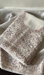 Load image into Gallery viewer, Women&#39;s Lakhnavi Handcrafted Mul Chanderi Kurta And Dupatta Set - HONC0292192
