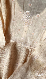 将图像加载到图库查看器中， Women&#39;s Lakhnavi Handcrafted Mul Chanderi Semi - Stitched Kurta And Dupatta Set - HONC0241675
