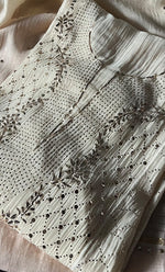 Load image into Gallery viewer, Women's Lakhnavi Handcrafted Mul Chanderi Semi - Stitched Kurta And Dupatta Set - HONC0305947