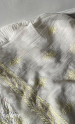 将图像加载到图库查看器中， Saanvi Women's Lakhnavi Handcrafted Mul Chanderi Unstitched Kurta And Dupatta Set- HONC0337743