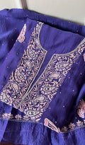 Titlee Women's Lakhnavi Handcrafted Mul Chanderi Unstitched Kurta And Dupatta Set - HONC0277057
