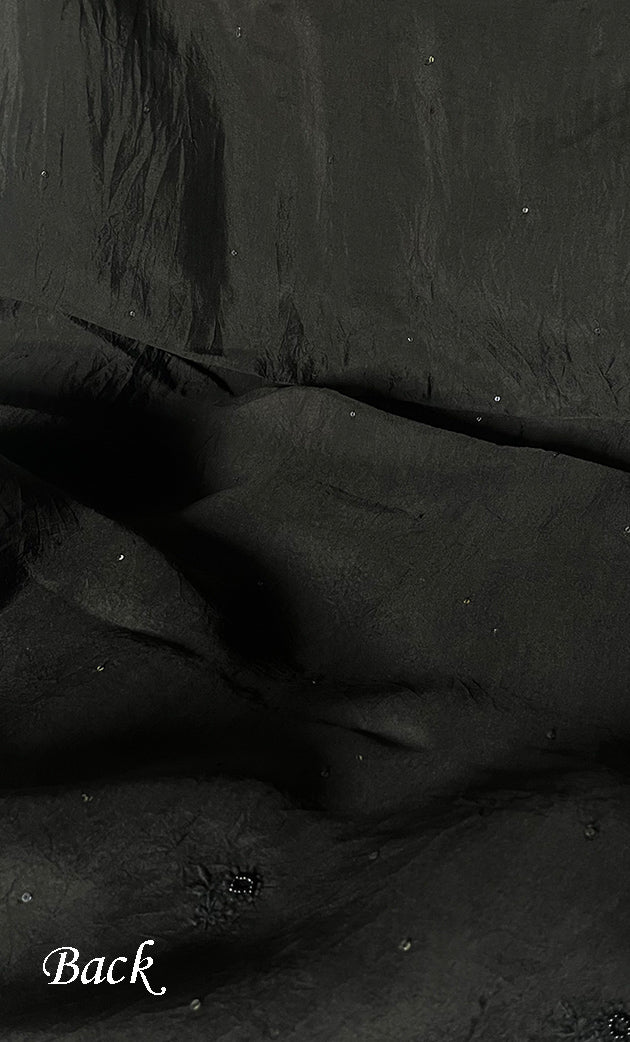 Women's Lakhnavi Handcrafted Pure Organza Chikankari Unstitched Kurta And Dupatta Set- HONC0328889