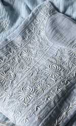 Load image into Gallery viewer, Women&#39;s Lakhnavi Handcrafted Mul Chanderi Semi - Stitched Kurta And Dupatta Set - HONC0308698

