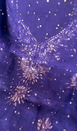 将图像加载到图库查看器中， Marifa Women&#39;s Lakhnavi Handcrafted Pure Organza Chikankari Unstitched Kurta And Dupatta Set- HONC0255851
