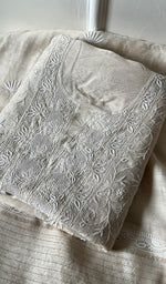 Load image into Gallery viewer, Women&#39;s Lakhnavi Handcrafted Munga Silk Chikankari Kurta And Dupatta Set- HONC0259743
