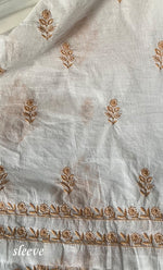将图像加载到图库查看器中， Women's Lakhnavi Handcrafted Mul Chanderi Unstitched Kurta And Dupatta Set- HONC0329236
