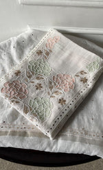 Load image into Gallery viewer, Women&#39;s Lakhnavi Handcrafted Unstitched Mul Chanderi Kurta And Dupatta Set - HONC0311960
